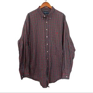 Ralph Lauren Classic Fit Plaid Button Down Long Sleeve Shirt Men’s Size 2XL Tall